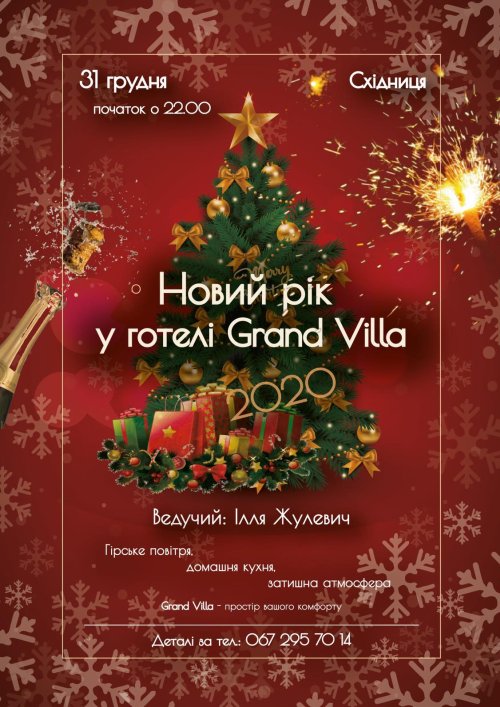 Новый год в отеле Grand Villa (Сходница)
